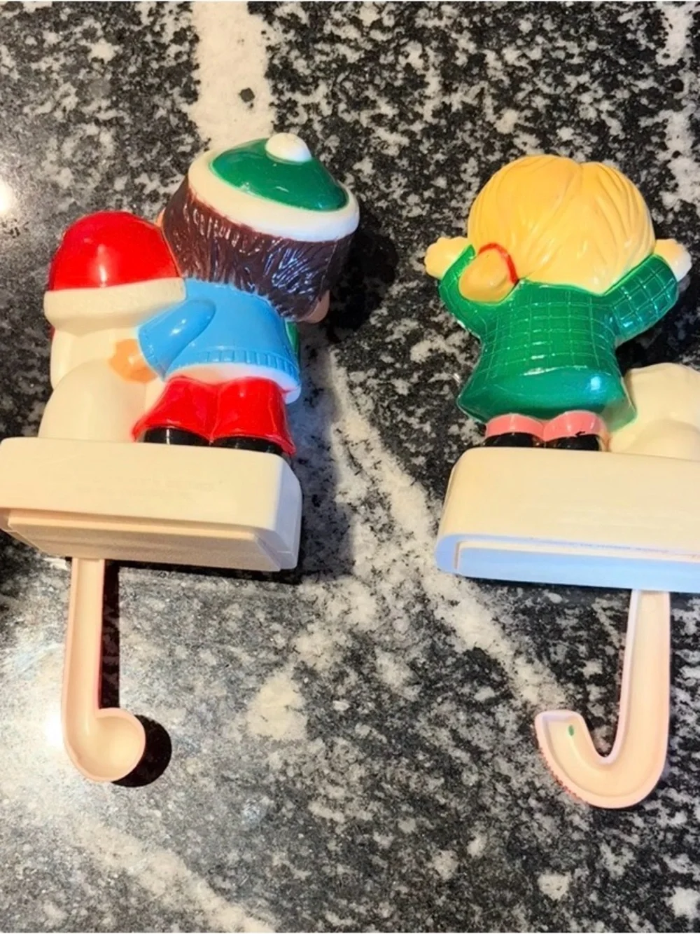 Vintage 1984 Dear God Stocking Holders (Set of 2)